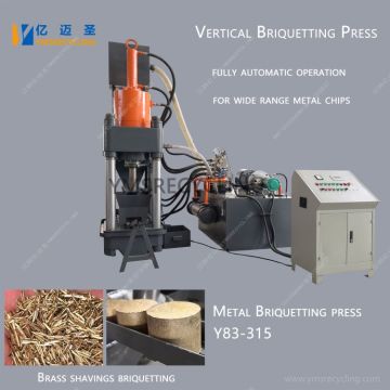 Vertical Brass Chips Briquetter Machine