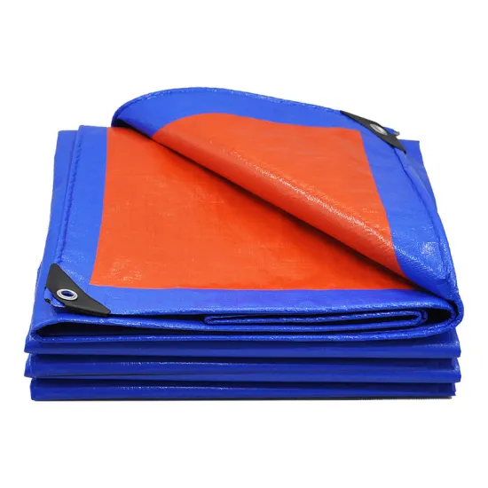 Industrial Waterproof Tarpaulin: Durable Blue PE Tarpaulin for Factory Supply