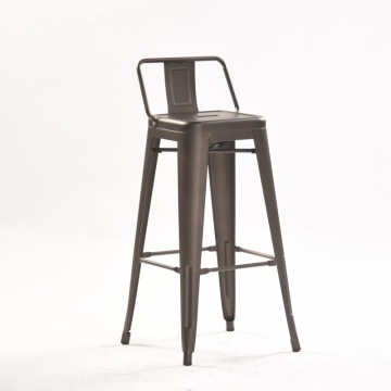 High Back Metal Barstools with Powder Coated Iron Chair