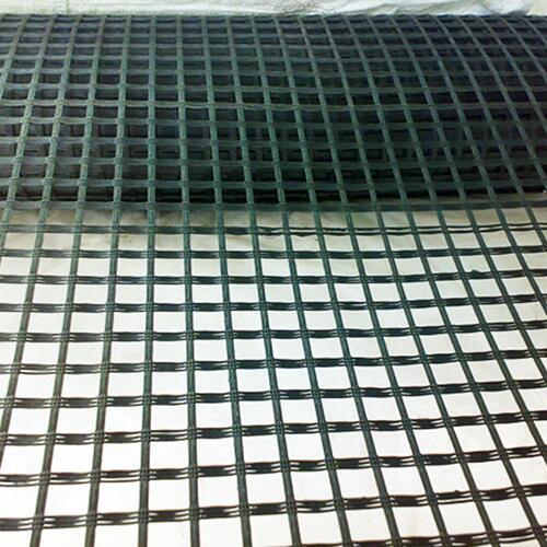  PP geogrid High Strength Warp Knitted Polyester PET Woven Geogrid Manufactory