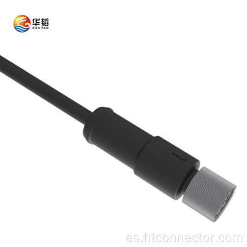 M8 Conector impermeable de cabeza recta hembra