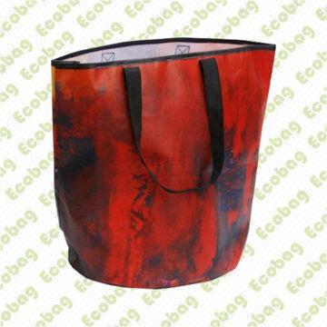 PET Woven Shopping Bag, 80% Recycle, Eco-friendly