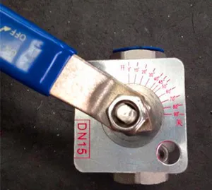 NPT ball valve with position indicator