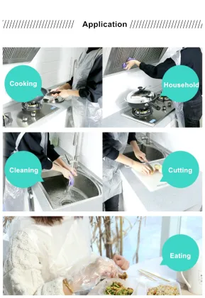 Household plastic waterproof apron