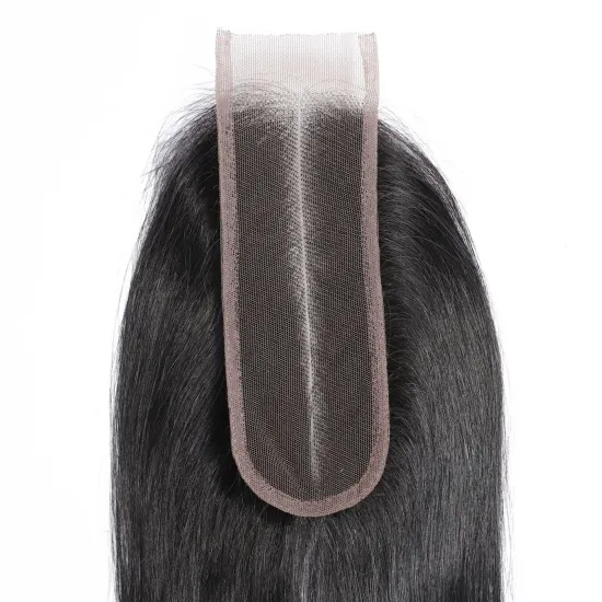 Wholesale Straight Kim K 2*6, Human Hair Lace Closure With Baby Hair extension