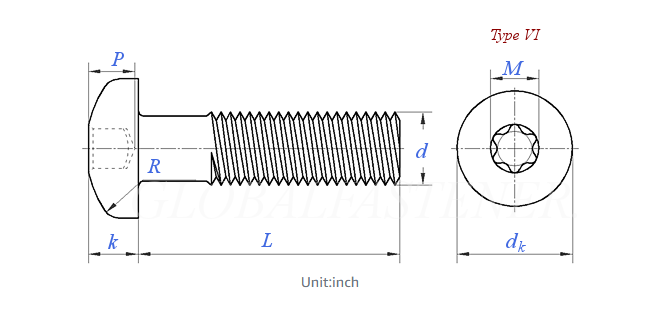 Torx Pan Head Machine Screws-Carbon Steel