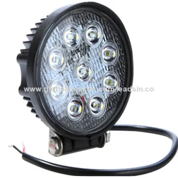 Off-road Work Light with PMMA Lens, Aluminum Alloy, 27W, Waterproof IP67