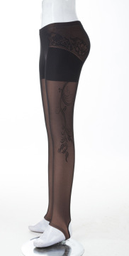 JTR22 Middle-aged big yards Yiwu fake anti emptied through the meat milk silk elastic leggings nine points pencil pants Spring
