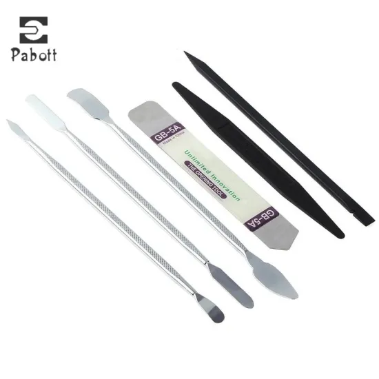 6pcs Universal Mobile Phone Repair Opening Tool Metal Spudger Kits Disassemble Crowbar Steel Pry Phone Hand Tool Set