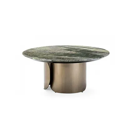 Nordic Industry Marble Wood Coffee Table