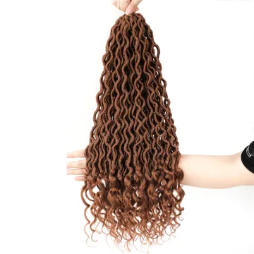 X-TRESS Wholesale Price Brown Curly Afro Braids Hair Bundle For Women Daily Heat Resistant Synthetic Braiding Hair Extension