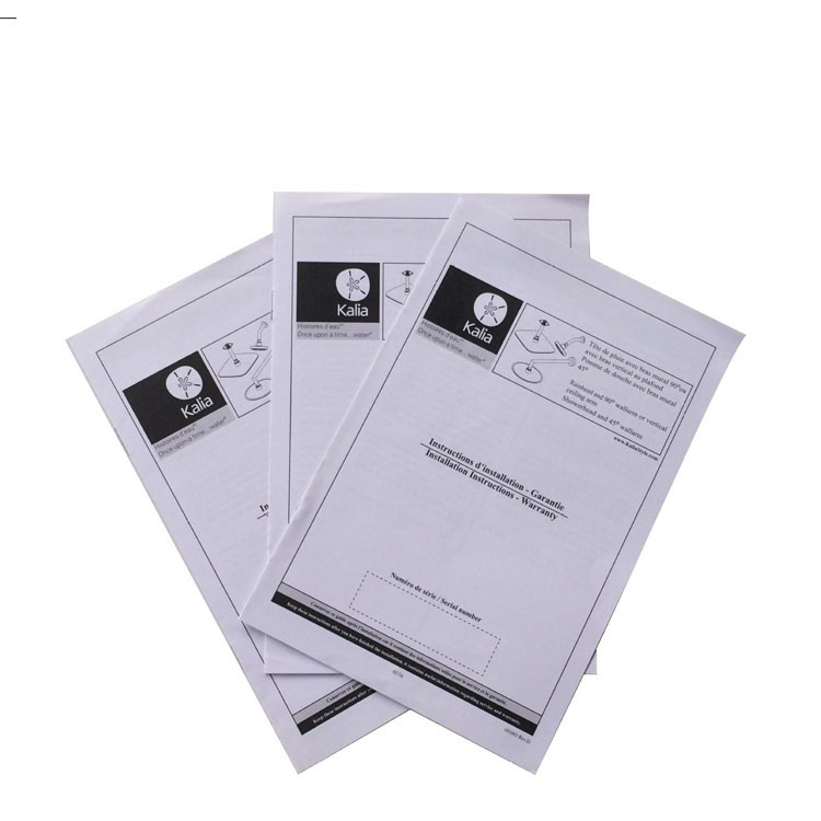 Custom Cheap Instruction Manual Printing Paper Pamphlet