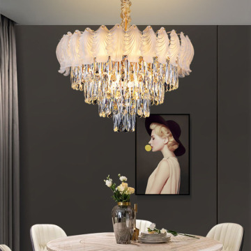 New LED Crystal Chandelier for Postmodern Living Room, Dining Room, and Bedroom