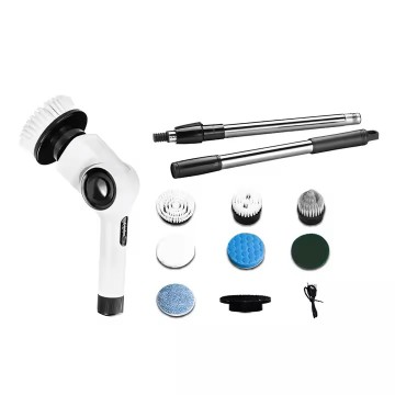 2025 New Cordless Cleaning Brush With Adjustable Extension Arm Waterproof IPX 7 Power Shower Scrubber for Bathroom, Tub, Til