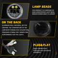 Round 7 Inch H4 Led Motorcycle Headlight