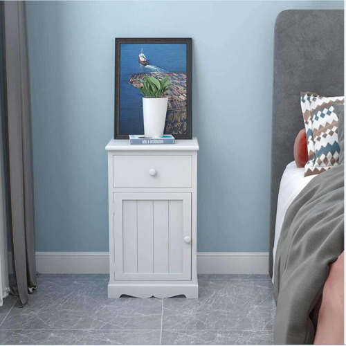 White Nightstand Set Of 2 Wooden Night Stand