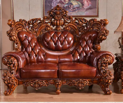 living room wooden classic carved living room