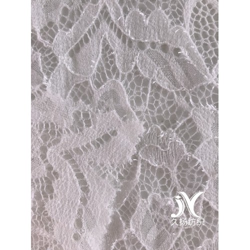 Shiny Nylon Poly Lace Knit Fabric