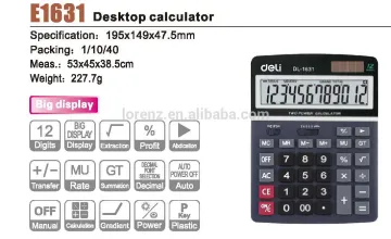 high quality new style mickey pencil case deli desktop calculator