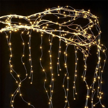 200 LED Solar-Powered Vine Branch Tree Fairy Lights for Garden Decor
