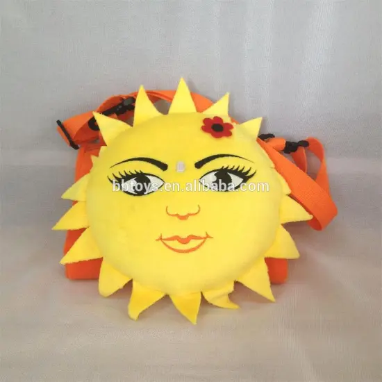 Factory directly wholesale plush sun toy yellow sun shaped soft toy