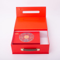 Chinese Style Luxury Gift Box with Leather Handle