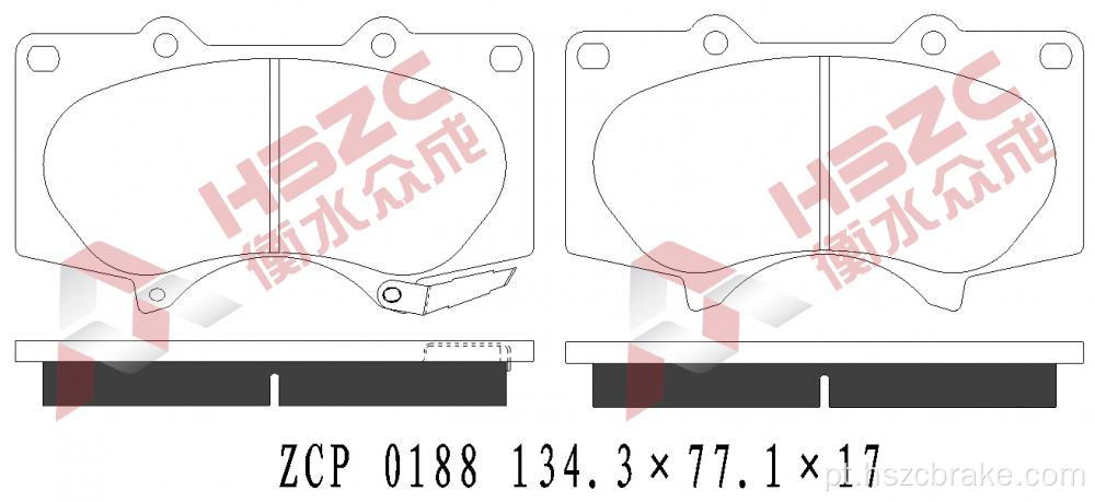 FMSI D976 PAT CERAMICA DE CERAMICA DE CARRO PARA TOYOTA