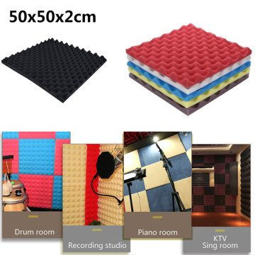 Self Adhesive Sponge Acoustic Foam Panel Sound Stop Absorption for Studio KTV Audio Room Soundproof Wall Soundproof panels 9M05