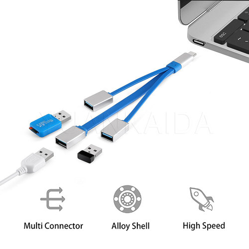 3-in-1 usb type c cable adapter
