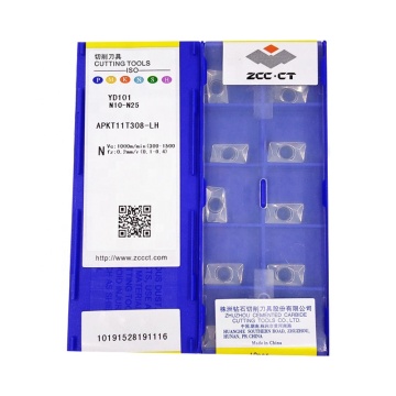 ZCC.CT CNC Cutter di fresatura APKT11T308-LH YD101 per elaborazione in alluminio
