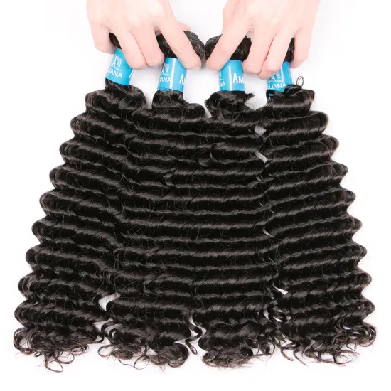 10a 11a 12a Grade Mink Brazilian and Peruvian Human Hair Deep Wave Bundles with Closure from Brazil in Mozambique