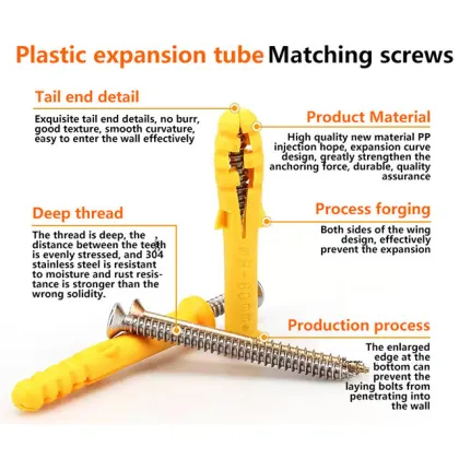 Factory Direct Mail: High Quality Self-Drilling Drywall Plastic Expansion Anchors