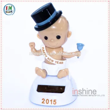 Cartoon shape solar toys , solar nodding doll , solar car toy