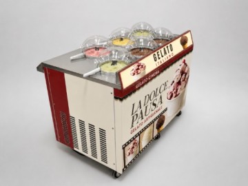Stainless Steel Fresh Gelato Production Machine With Independent Cylinder Control