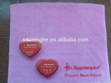 100% cotton velour reactive printed custom brand compressed magic towel