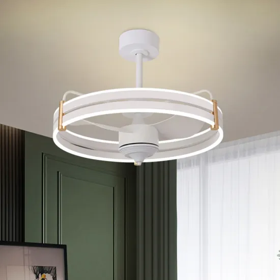 Smart Remote Control LED Lamp and Ceiling Fan Decorative Set for Home Living Room and Bedroom