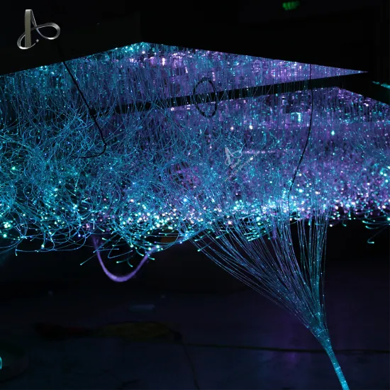 45W RGB LED Optical Fiber Chandelier with Modern Decoration Remote Control