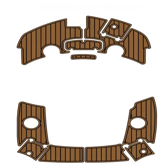 2012 Tahoe 195 Deck Swim Platform Bow Pad - SeaDek MarineMat Style Self Adhesive EVA Teak Deck Floor Mat