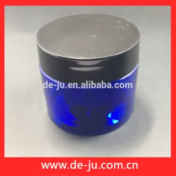 Transparent Blue Cylinder Plastic Squeeze Bottles Lotion