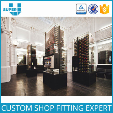 Guangzhou Manufacturers Custom Commercial Glass Cabinet Beer Rack