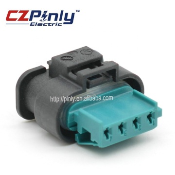 4 Way Female Plastic PA66 GF25 Auto Connector 7549033-02