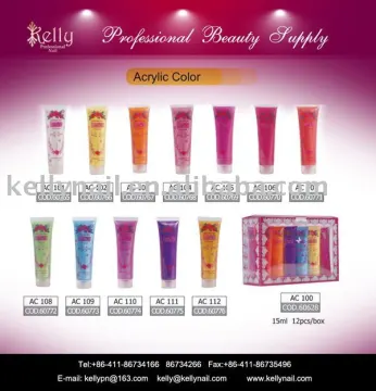 12 colors Acrylic color mixing set