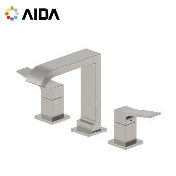 Antique 3 Hole Waterfall Brass Faucet