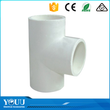 YOUU Export Products List PVC Pipe Fitting Plastic Reducing Tee For Convey Water