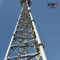 Design durável de torre de comunicação de três tubos