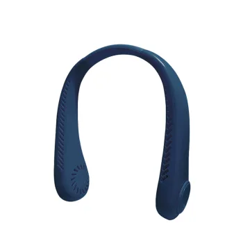 3 Speed Portable Neck & Hands-Free Bladeless Fan: Wearable, Headphone Design, Rechargeable & USB Powered