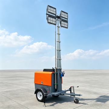 Mobile Hydraulic Light Tower with Diesel or Gasoline Engine for Portable Lighting Towers
