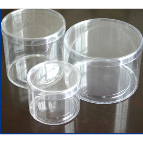 packaging folding box with transparent clear pet film