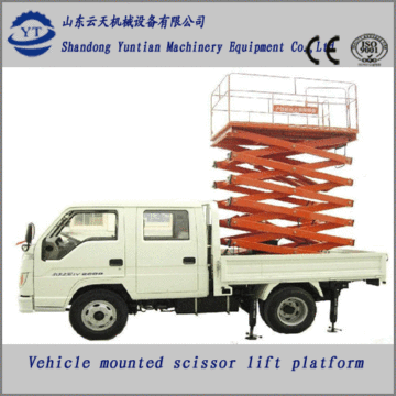 High quality mobile vehicle scissor lift platform