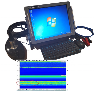 Marine Construction Boat Echo Sounder with Transducer